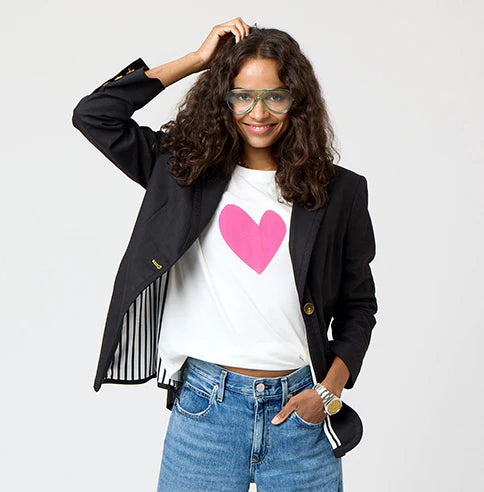 KERRI ROSENTHAL | Tee-shirt " Suke Imperfect Heart" - Rose