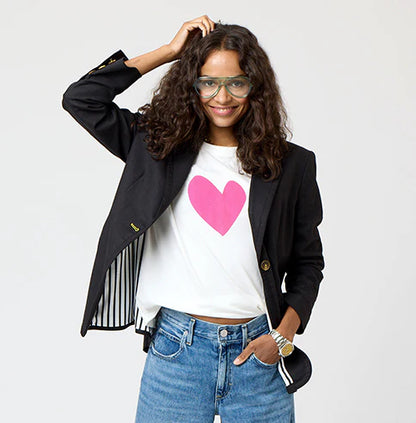 KERRI ROSENTHAL | Tee-shirt " Suke Imperfect Heart" - Rose