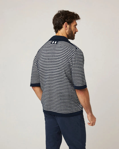 Peregrine | La chemise ''Island Crochet'' - Bleu marine