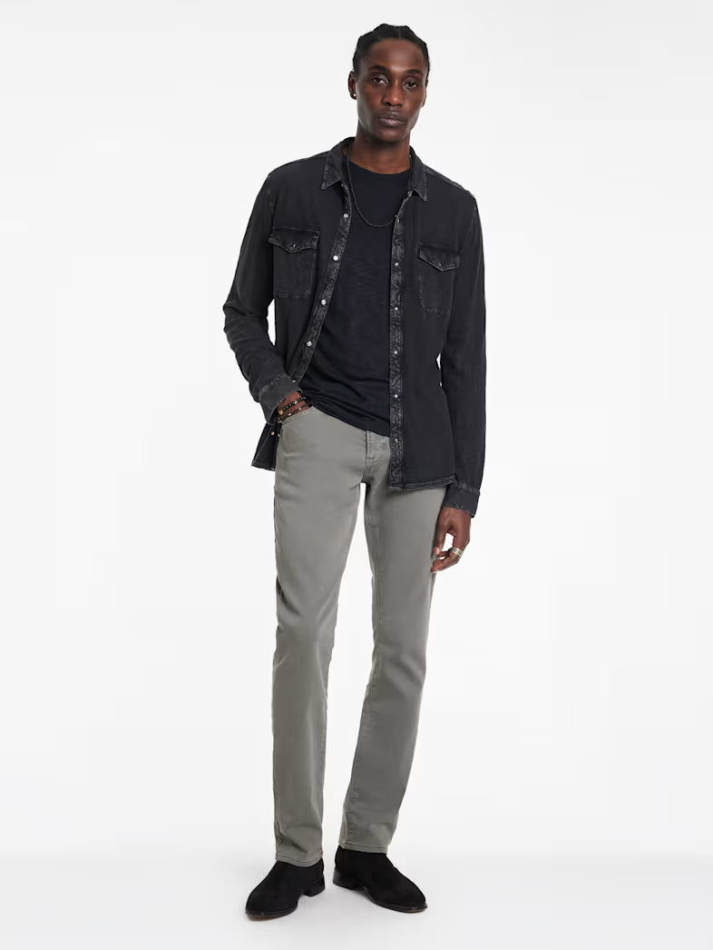 John Varvatos | Le jean "Black weft" - Gris