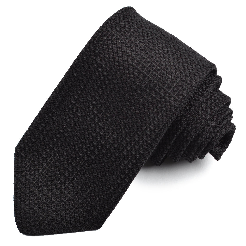 DION  |  Cravate en soie Grenadine - Noir