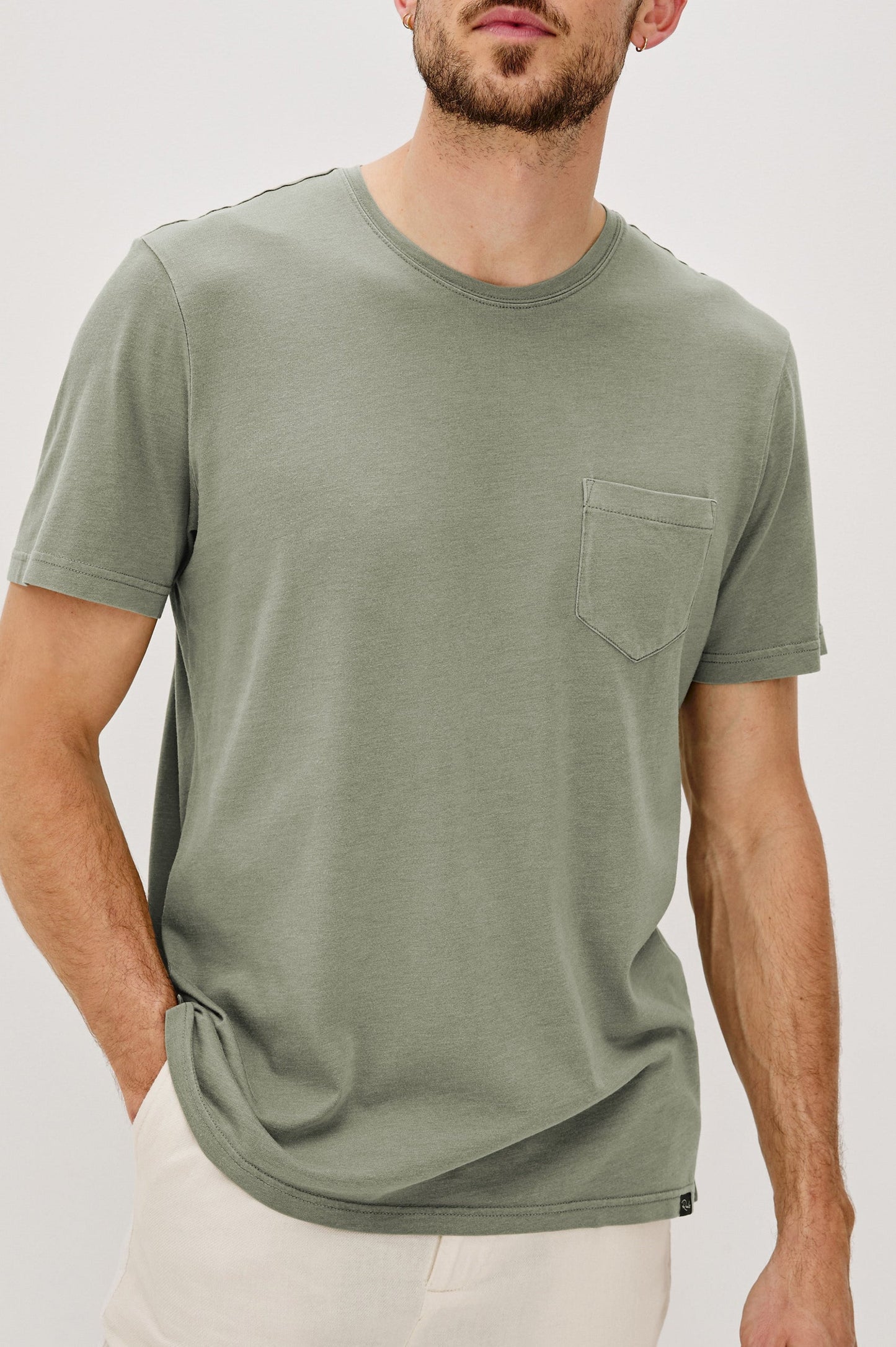 Rails | T-shirt Johnny en jersey de coton modal doux - Olive