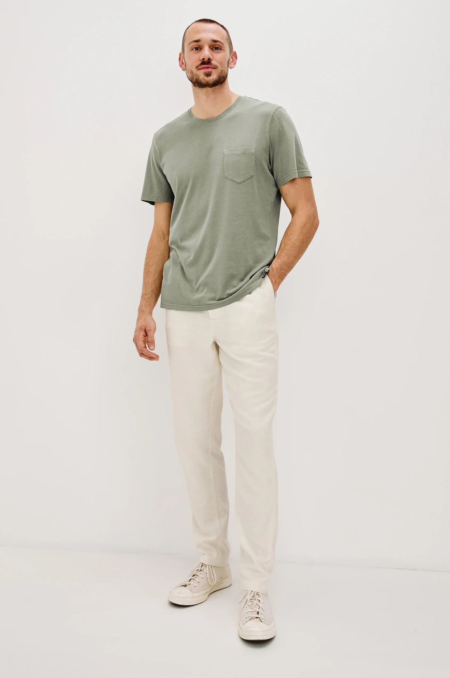Rails | T-shirt Johnny en jersey de coton modal doux - Olive