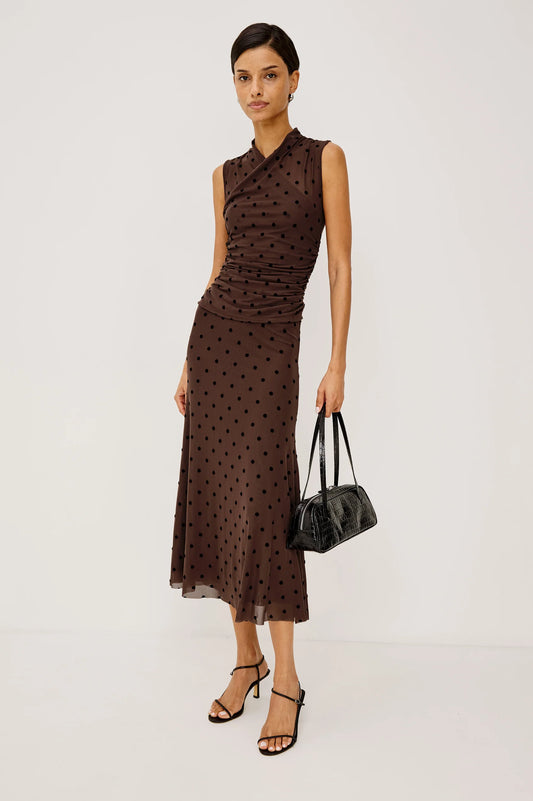 Rails | Jupe à motifs à pois "Jordan" - Chocolat