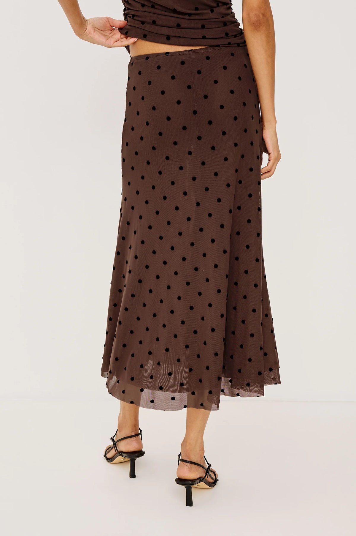 Rails | Jupe à motifs à pois "Jordan" - Chocolat