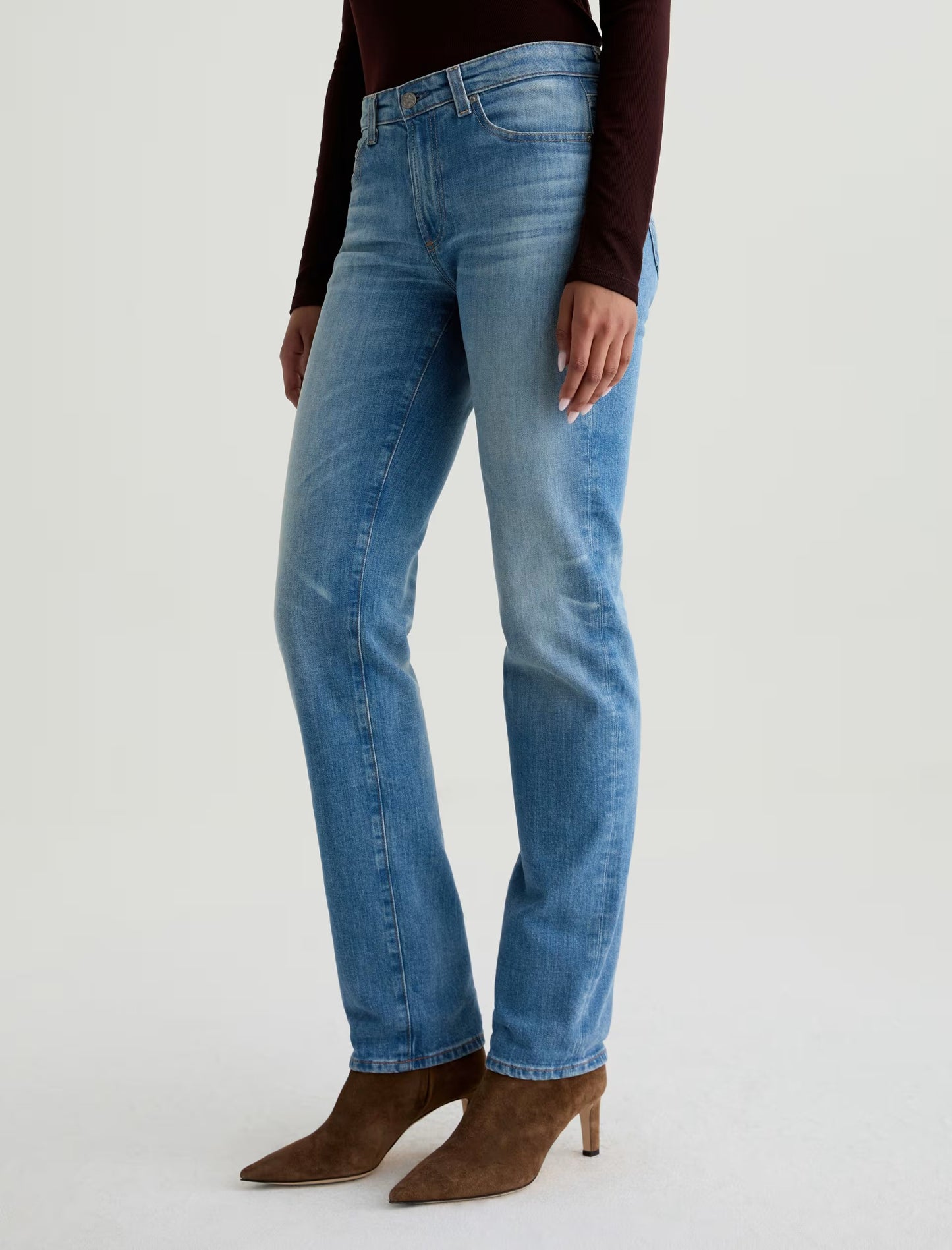 AG Jeans | jean droit taille basse « Sandra AG-ed™ » - Bleu 18 ans