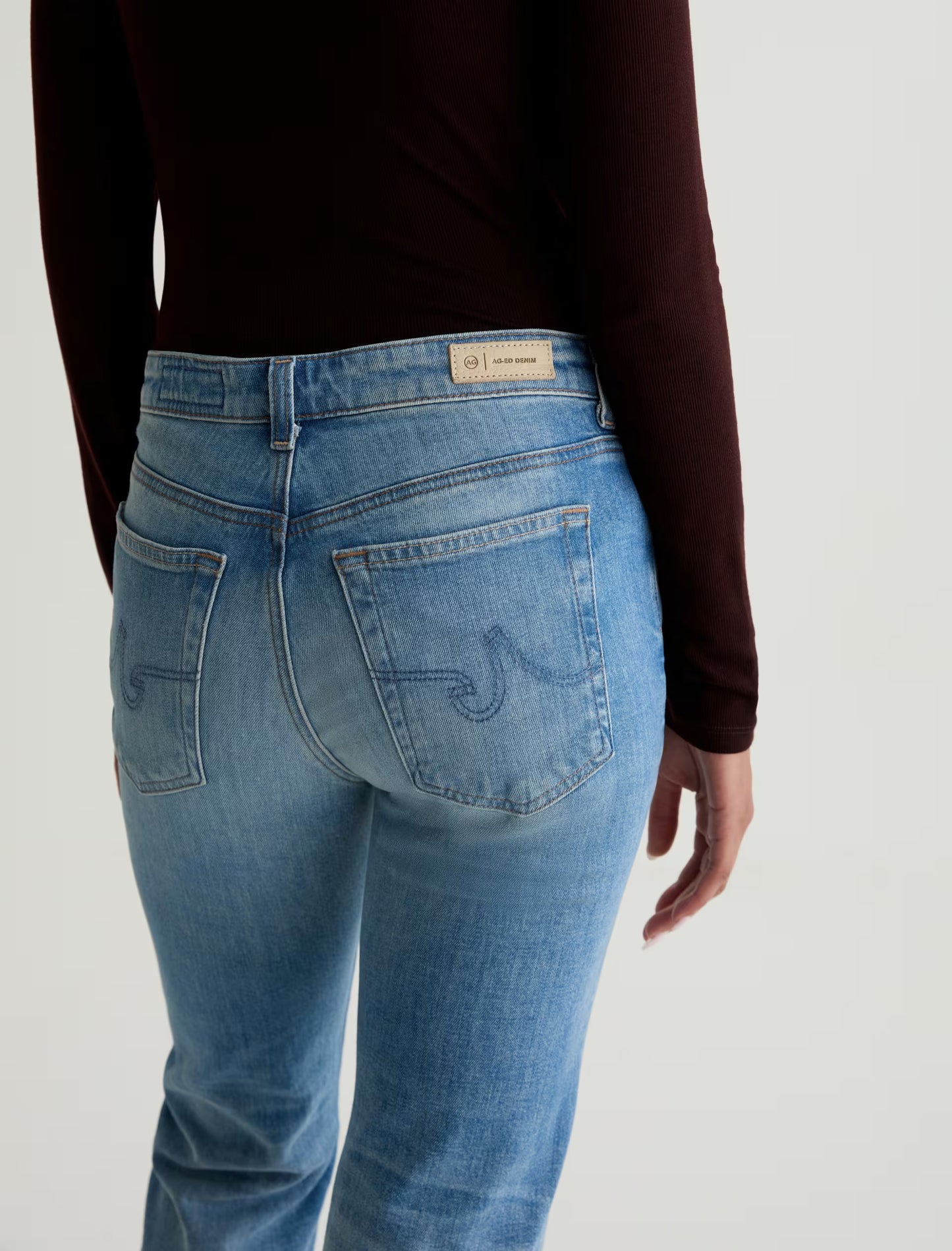 AG Jeans | jean droit taille basse « Sandra AG-ed™ » - Bleu 18 ans