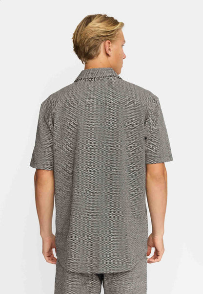 Revolution | Chemise cubaine à manches courtes / 3175- Noir