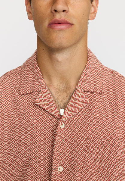 Revolution | Chemise cubaine à manches courtes / 3175- Orange
