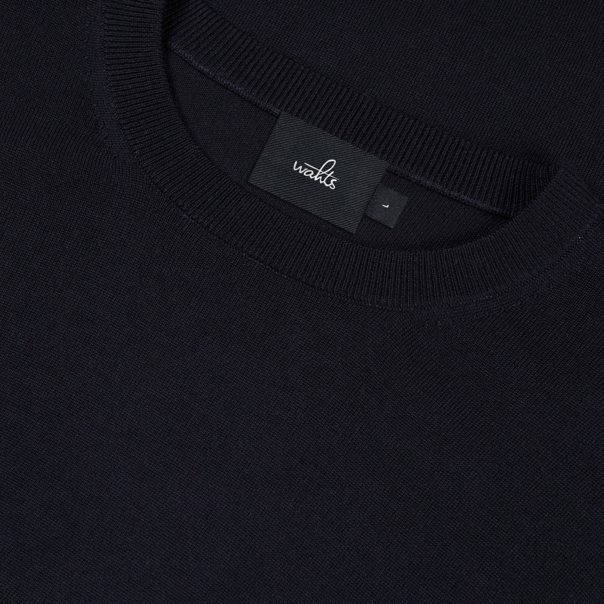 WAHTS | Pull à col rond "Reynolds" - Bleu nuit