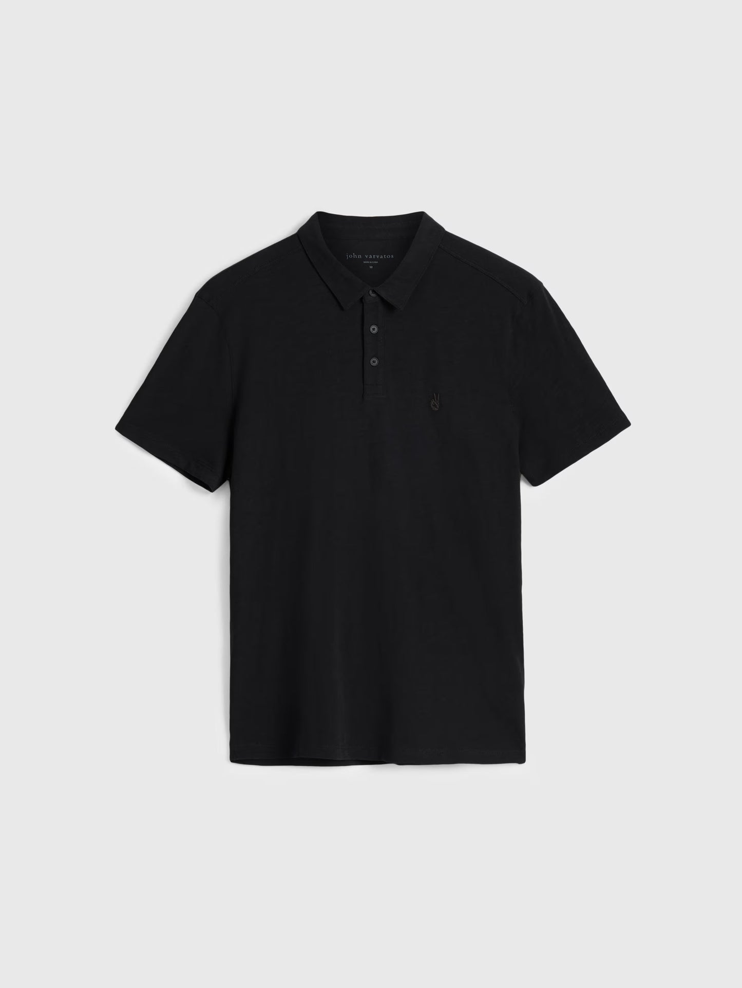 John Varvatos | Polo ''Victor'' en tissu slub - Noir