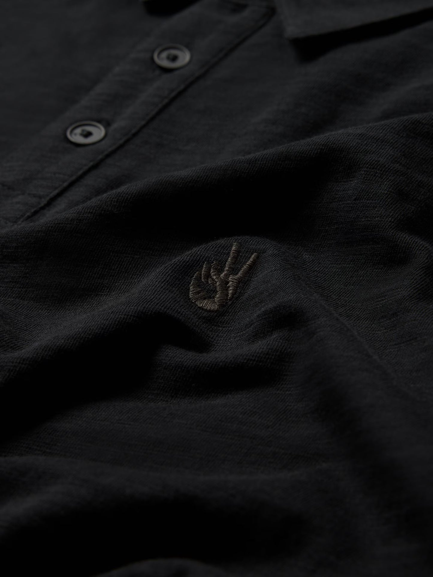 John Varvatos | Polo ''Victor'' en tissu slub - Noir