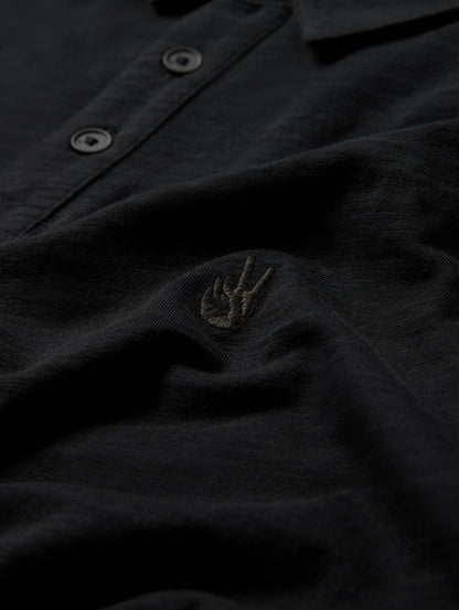 John Varvatos | Polo ''Victor'' en tissu slub - Noir
