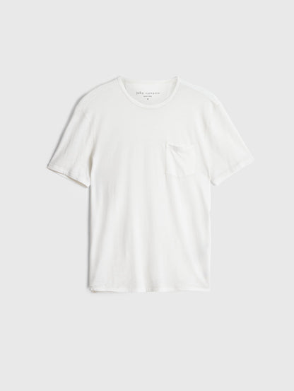 John Varvatos | Le t-shirt à poche ''Bond Burnout'' - Blanc sel