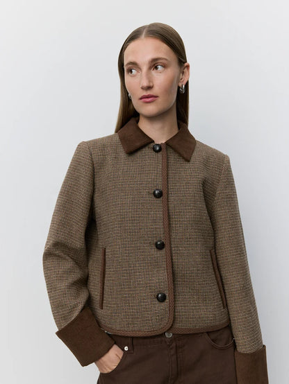 SOFIE SCHNOOR | Veste Courte "Kamikkasw"- Brun