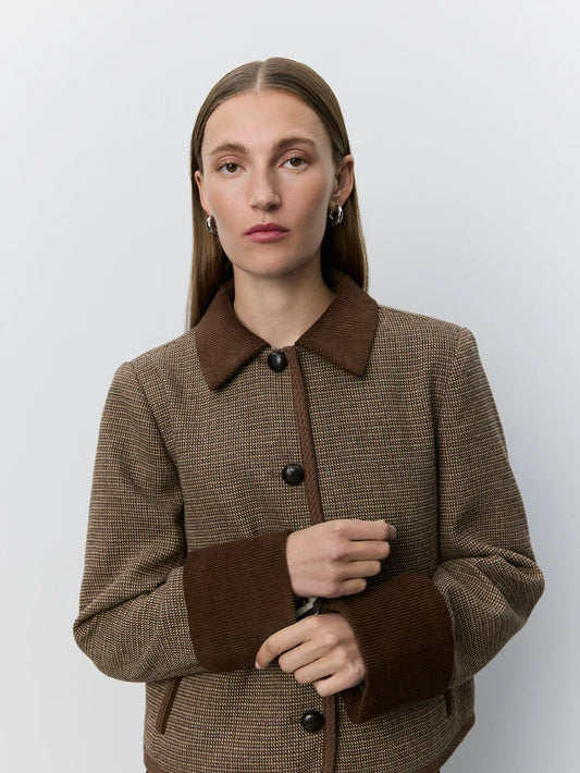 SOFIE SCHNOOR | Veste Courte "Kamikkasw"- Brun