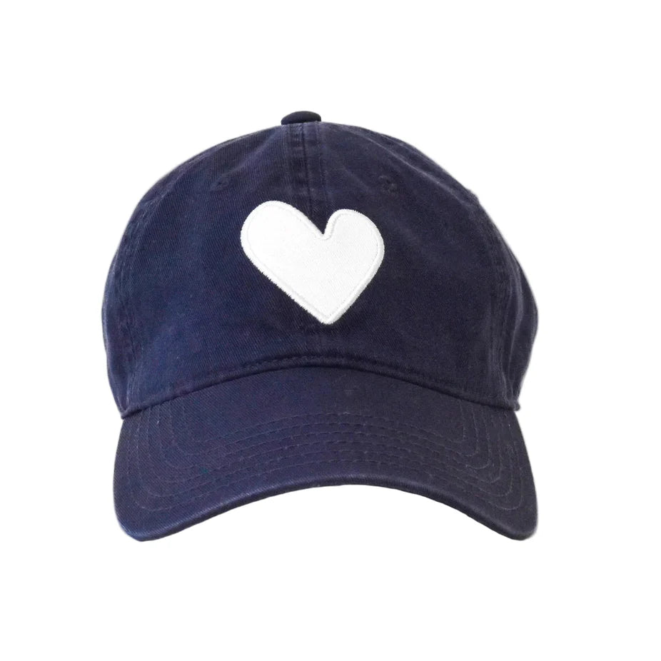 KERRI ROSENTHAL | Casquette de baseball avec écusson en forme de cœur - Bleu marine