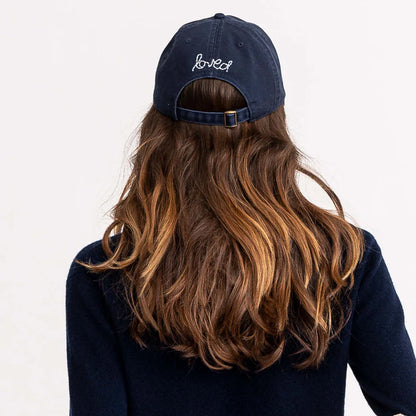 KERRI ROSENTHAL | Casquette de baseball avec écusson en forme de cœur - Bleu marine