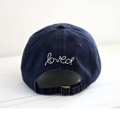 KERRI ROSENTHAL | Casquette de baseball avec écusson en forme de cœur - Bleu marine