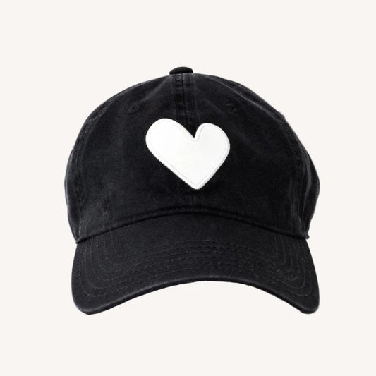 KERRI ROSENTHAL | Casquette de baseball avec écusson en forme de cœur - Noir