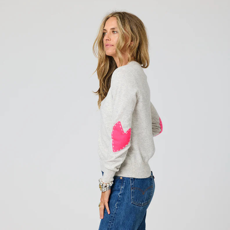 KERRI ROSENTHAL | Pull en cachemire "Patchwork"- Griege