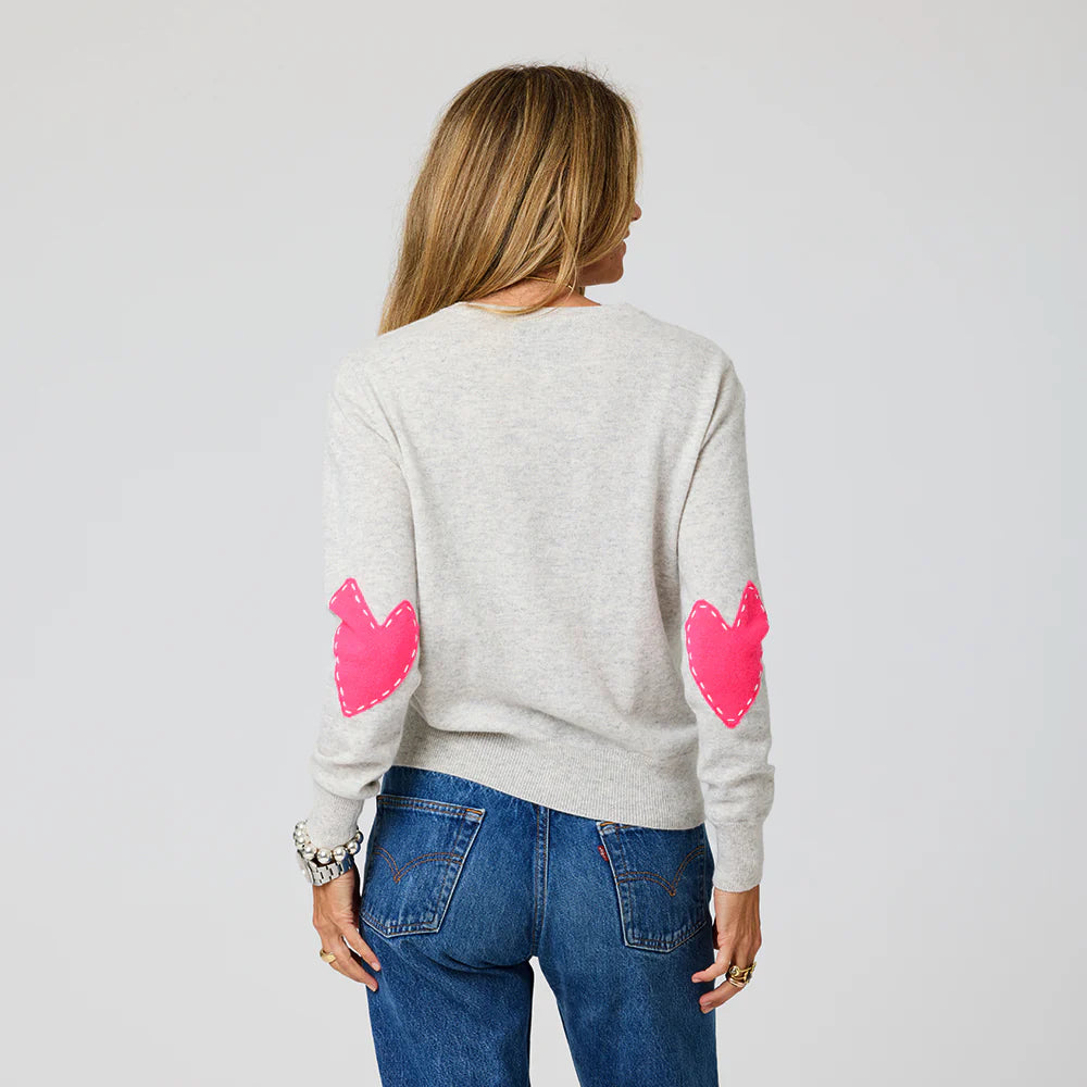 KERRI ROSENTHAL | Pull en cachemire "Patchwork"- Griege