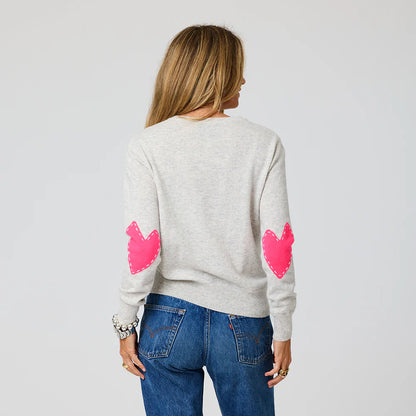 KERRI ROSENTHAL | Pull en cachemire "Patchwork"- Griege