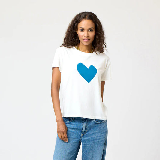 KERRI ROSENTHAL | Tee-shirt " Suke Imperfect Heart" - Bleu