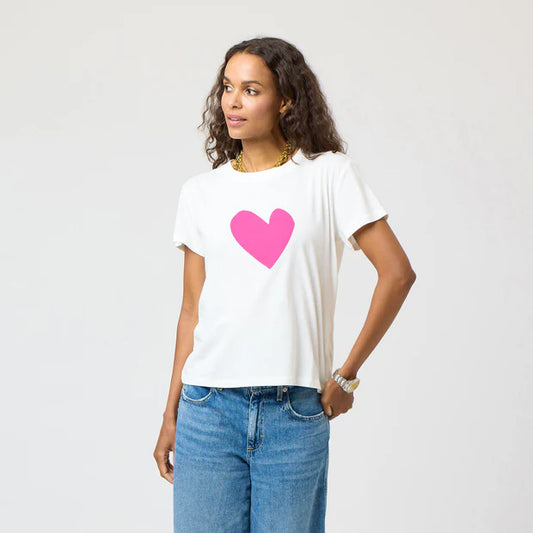 KERRI ROSENTHAL | Tee-shirt " Suke Imperfect Heart" - Rose