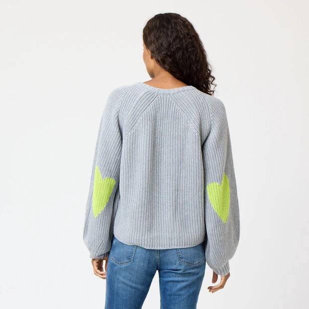 KERRI ROSENTHAL | Pull "Ricki Imperfect Heart" -  Gris