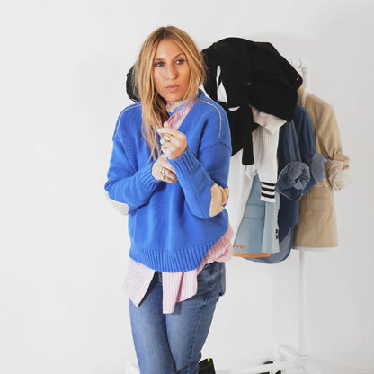 KERRI ROSENTHAL | Pull en coton "Frenchy" - Bleu