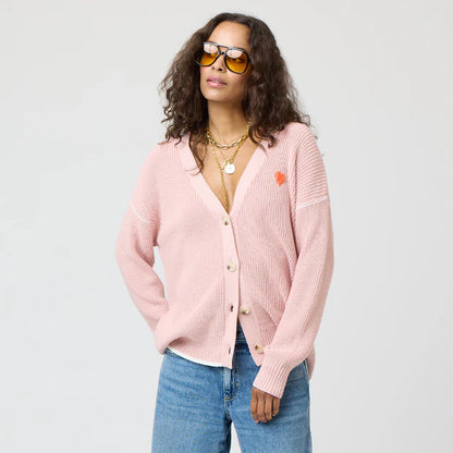 KERRI ROSENTHAL | Cardigan "SLOUCHY" - Rose