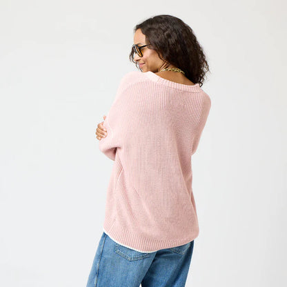 KERRI ROSENTHAL | Cardigan "SLOUCHY" - Rose