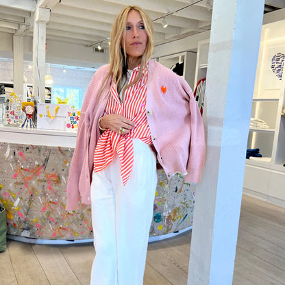 KERRI ROSENTHAL | Cardigan "SLOUCHY" - Rose