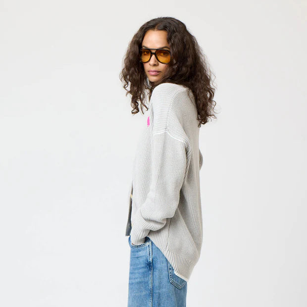 KERRI ROSENTHAL | Cardigan "SLOUCHY" - Gris