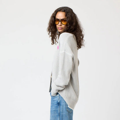 KERRI ROSENTHAL | Cardigan "SLOUCHY" - Gris