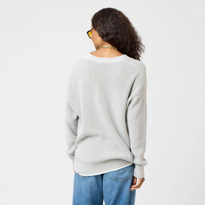 KERRI ROSENTHAL | Cardigan "SLOUCHY" - Gris