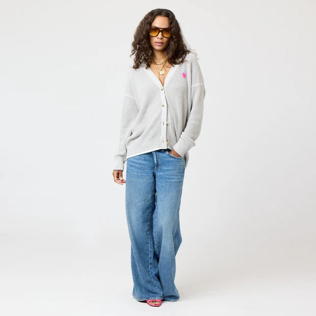 KERRI ROSENTHAL | Cardigan "SLOUCHY" - Gris