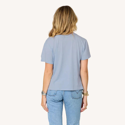 KERRI ROSENTHAL | T-shirt "Suke Imperfect Heart"- Bleu ciel