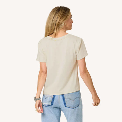 KERRI ROSENTHAL | T-shirt "Suke Imperfect Heart"- Craie