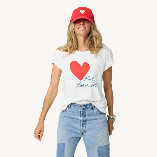 KERRI ROSENTHAL | T-shirt "Suke Fool for Love"- Blanc