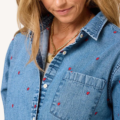 KERRI ROSENTHAL | Chemise "Mia"- Denim