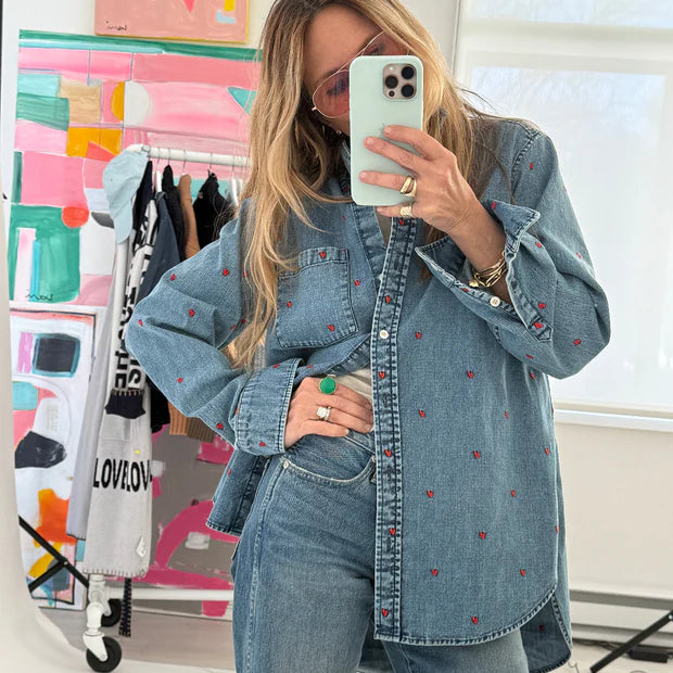 KERRI ROSENTHAL | Chemise "Mia"- Denim