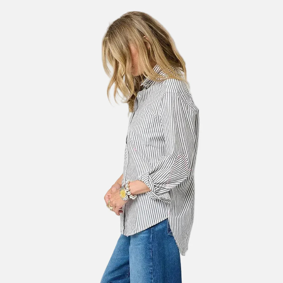KERRI ROSENTHAL | Chemise "Mia"- Gris et blanc