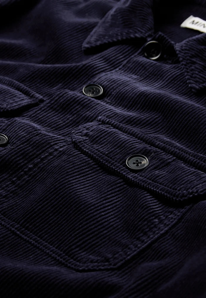 MINIMUM | Surchemise à manches longues “Kaison” - Bleu marin foncé