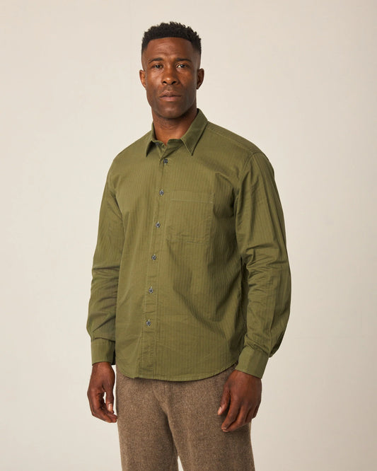 Peregrine | Chemise 'Kenilworth' - Vert Mousse