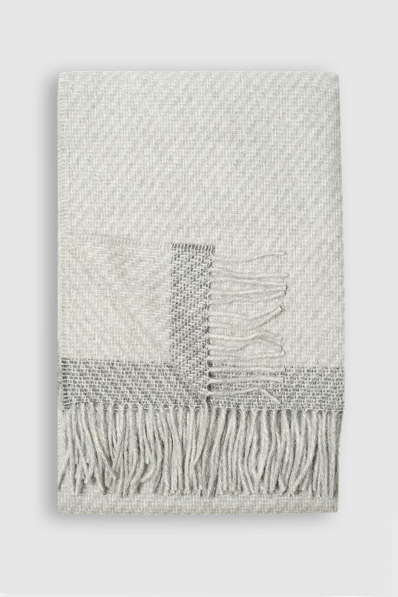 Linen Way | Couverture "Kilarney" Alpaga - Gris clair