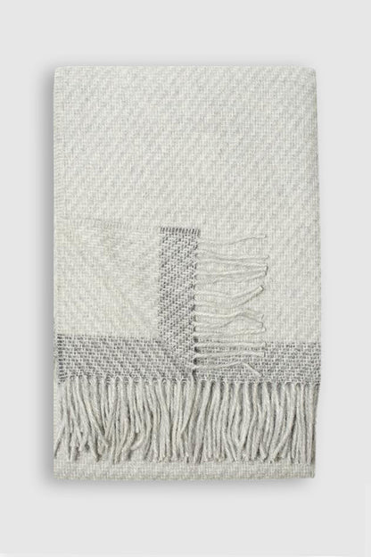 Linen Way | Couverture "Kilarney" Alpaga - Gris clair