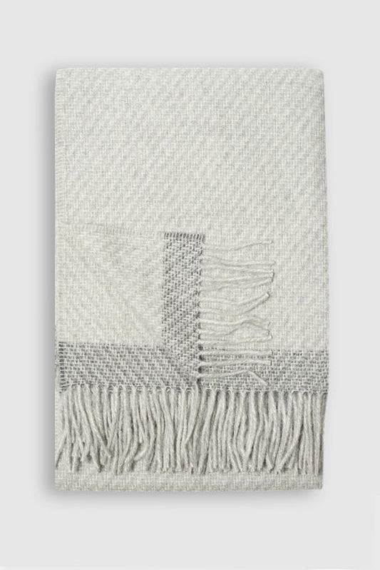 Linen Way | Couverture "Kilarney" Alpaga - Gris clair