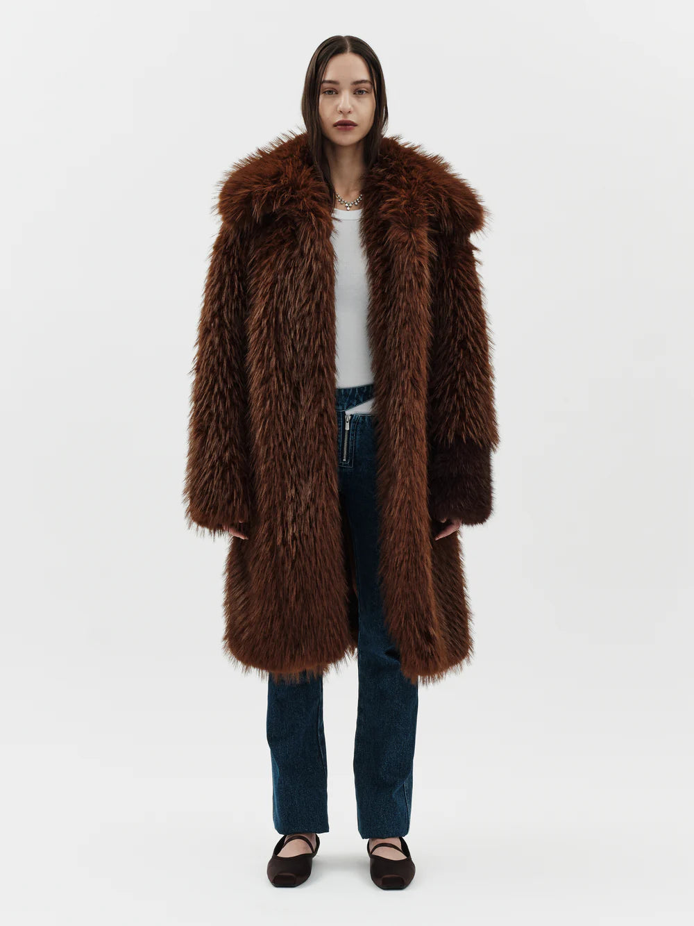 Jakke | Fourrure - Marron